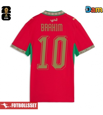 Marocko Brahim Diaz #10 Hemmatröja Dam VM 2026 Kortärmad